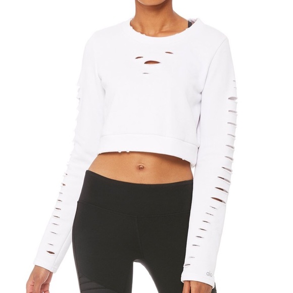 alo yoga long sleeve crop